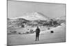 Irish Explorer Ernest Shackleton at the Cape Royds Base Camp, Antarctica, 1908-null-Mounted Giclee Print