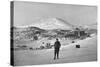 Irish Explorer Ernest Shackleton at the Cape Royds Base Camp, Antarctica, 1908-null-Stretched Canvas