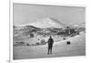 Irish Explorer Ernest Shackleton at the Cape Royds Base Camp, Antarctica, 1908-null-Framed Giclee Print