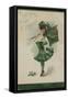 Irish Girl, All in Green-null-Framed Stretched Canvas