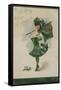 Irish Girl, All in Green-null-Framed Stretched Canvas