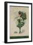 Irish Girl, All in Green-null-Framed Giclee Print