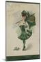 Irish Girl, All in Green-null-Mounted Giclee Print