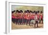 Irish Guards with Mascot-null-Framed Art Print