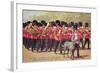 Irish Guards with Mascot-null-Framed Art Print