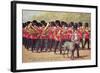 Irish Guards with Mascot-null-Framed Art Print