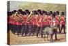 Irish Guards with Mascot-null-Stretched Canvas