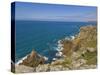 Irish Lady Rock under Mayon Cliff, Near Sennen Cove, Cornwall, England, UK-Neale Clarke-Stretched Canvas