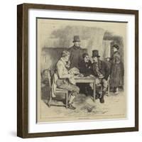 Irish Life, Arguing the Point-Charles Green-Framed Giclee Print