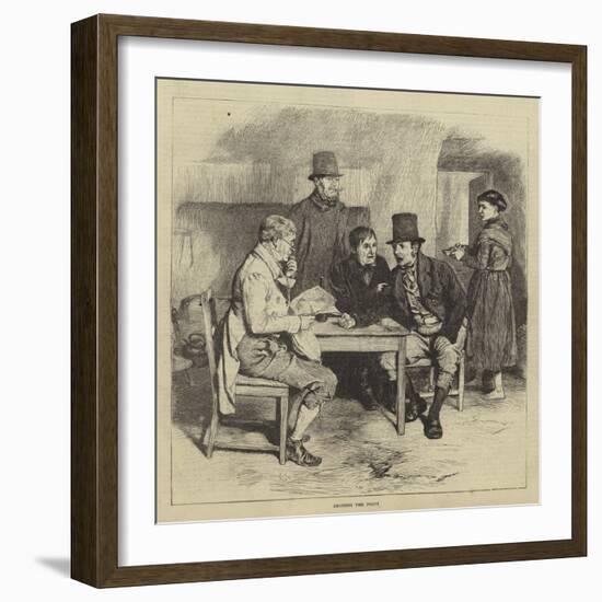 Irish Life, Arguing the Point-Charles Green-Framed Giclee Print