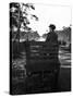 Irish Man on a Cart-null-Stretched Canvas
