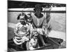 Irish Mother and Girls-null-Mounted Photographic Print