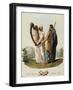 Irish Ollamh and an Heraldic Bard-Robert Havell-Framed Giclee Print