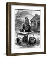 Irish Peasant Girl Guarding the Family's Last Few Possessions, 1886-null-Framed Giclee Print