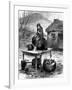 Irish Peasant Girl Guarding the Family's Last Few Possessions, 1886-null-Framed Giclee Print