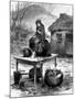 Irish Peasant Girl Guarding the Family's Last Few Possessions, 1886-null-Mounted Giclee Print