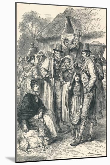 Irish Peasants, 1896-null-Mounted Giclee Print