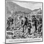 Irish Peasants Seizing the Potato Crop of an Evicted Tenant, in Kerry, 1880s-null-Mounted Art Print
