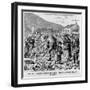 Irish Peasants Seizing the Potato Crop of an Evicted Tenant, in Kerry, 1880s-null-Framed Art Print