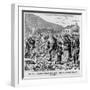 Irish Peasants Seizing the Potato Crop of an Evicted Tenant, in Kerry, 1880s-null-Framed Art Print