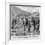 Irish Peasants Seizing the Potato Crop of an Evicted Tenant, in Kerry, 1880s-null-Framed Art Print