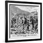 Irish Peasants Seizing the Potato Crop of an Evicted Tenant, in Kerry, 1880s-null-Framed Art Print