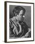 Irish Poet William Butler Yeats Posing for E. O. Hoppe-Emil Otto Hoppé-Framed Premium Photographic Print