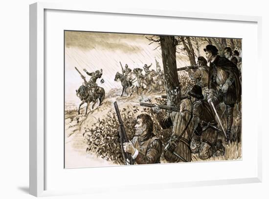 Irish Rebels under the Command of Gerald, Fourteenth Earl of Desmond-null-Framed Giclee Print