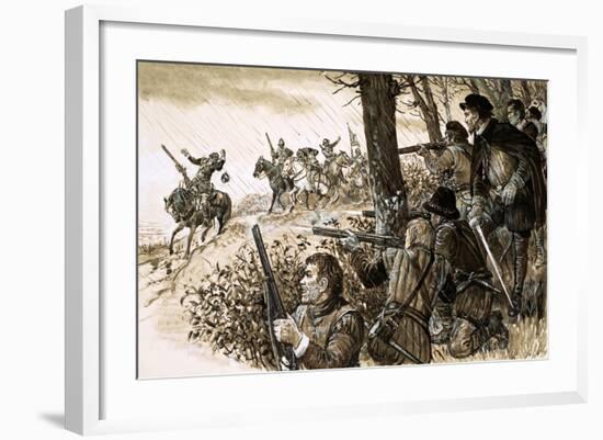 Irish Rebels under the Command of Gerald, Fourteenth Earl of Desmond-null-Framed Giclee Print