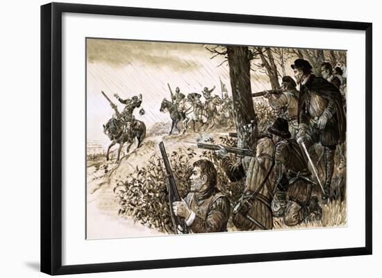 Irish Rebels under the Command of Gerald, Fourteenth Earl of Desmond-null-Framed Giclee Print