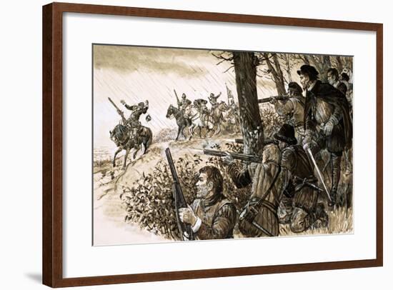 Irish Rebels under the Command of Gerald, Fourteenth Earl of Desmond-null-Framed Giclee Print