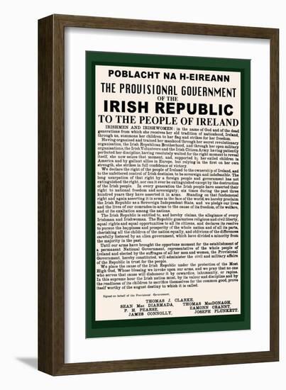 Irish Republic-null-Framed Art Print