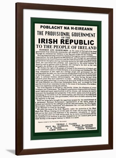 Irish Republic-null-Framed Art Print