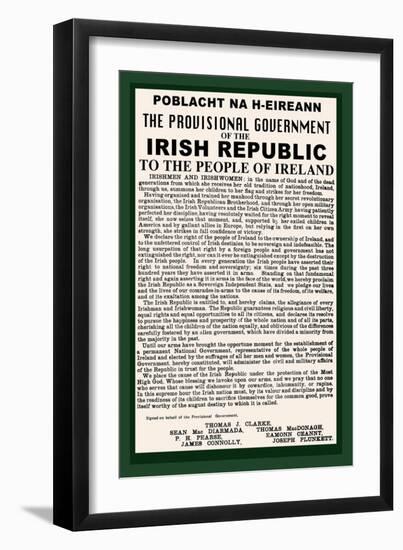 Irish Republic-null-Framed Art Print