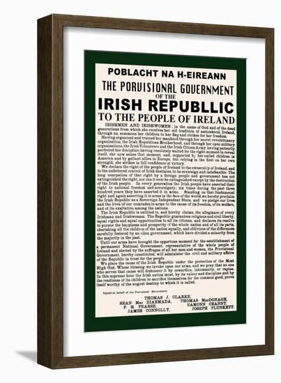 Irish Republic-null-Framed Art Print