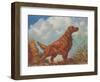 Irish Setter Pointing-null-Framed Art Print