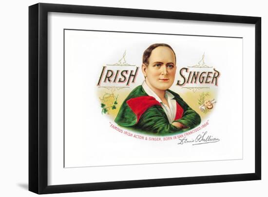 Irish Singer Cigars-null-Framed Art Print