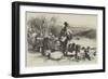 Irish Sketches, a Ferry on the Shannon-null-Framed Giclee Print