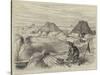 Irish Sketches, Bog Village, County Roscommon-null-Stretched Canvas