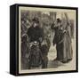 Irish Sketches, Going to Mass-Francis S. Walker-Framed Stretched Canvas