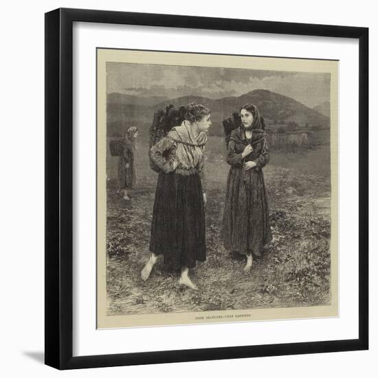 Irish Sketches, Turf Carriers-Charles Green-Framed Giclee Print