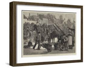 Irish Sketches, Turf Market in the South of Ireland-null-Framed Giclee Print