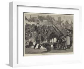 Irish Sketches, Turf Market in the South of Ireland-null-Framed Giclee Print