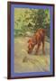 Irish Terrier Puppy-Diana Thorne-Framed Art Print