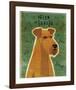 Irish Terrier-John W^ Golden-Framed Art Print