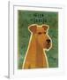 Irish Terrier-John W^ Golden-Framed Art Print