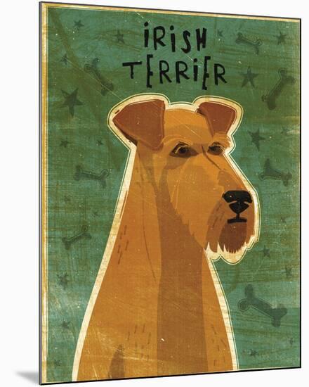 Irish Terrier-John W^ Golden-Mounted Art Print