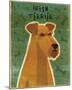 Irish Terrier-John W^ Golden-Mounted Art Print