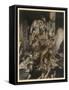 Irish Tribes Fighting-Arthur Rackham-Framed Stretched Canvas