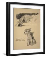 Irish Wolfhound and Wire-Haired Terrier, 1930, Just Among Friends, Aldin, Cecil Charles Windsor-Cecil Aldin-Framed Giclee Print